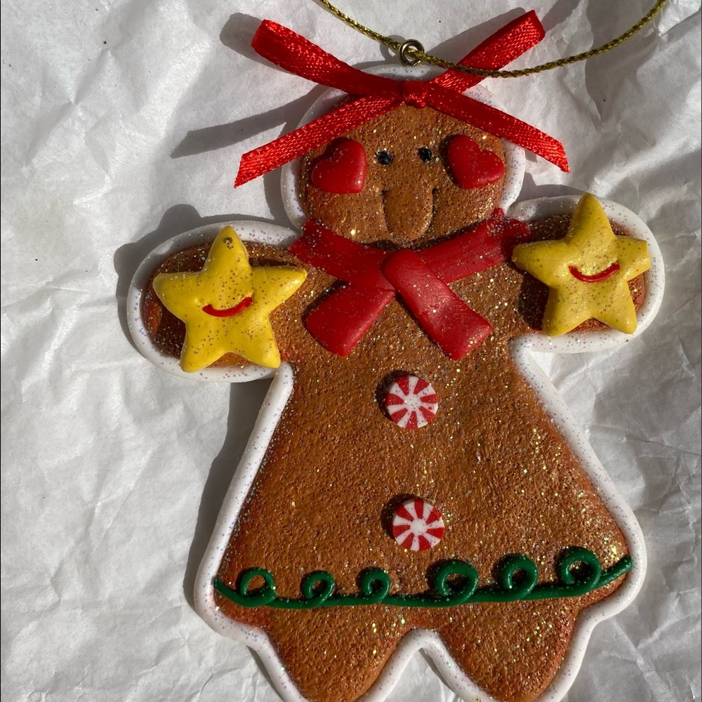 Macy's Holiday Lane Resin Gingerbread Ornament